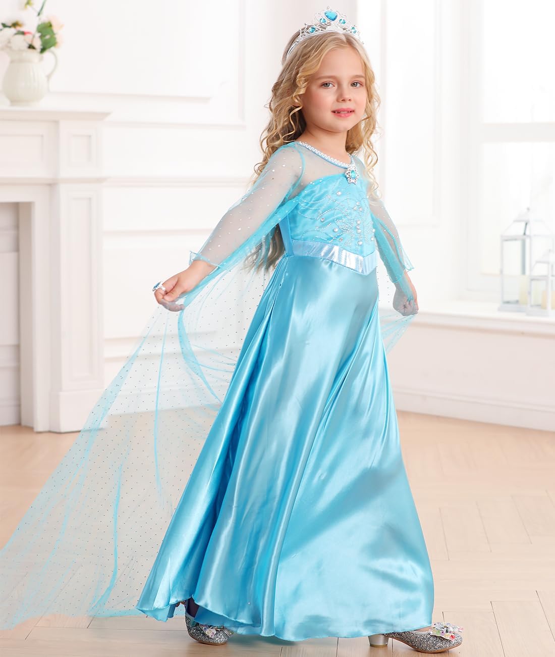 Disfraz de Princesa de Nieve para Niñas con Peluca - Cosplay