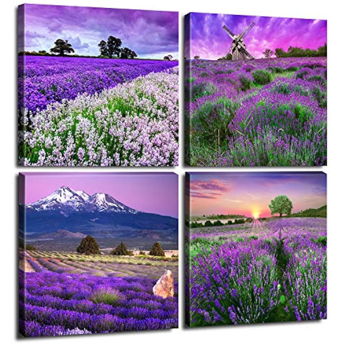 Lienzo decorativo para pared, diseño de flores