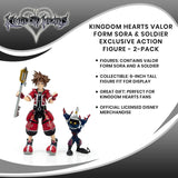Figura Acción 2-Pack Sora y Soldado Heartless - Kingdom Hearts