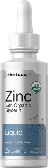 Horbäach Zinc Líquido 2oz con Glicerina Orgánica Vegan