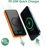 Cargador portátil inalámbrico 30800mAh 15W inteligente USB C