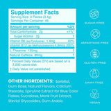 NeuroGum Energy Caffeine Gum (90 piezas) – Sin azúcar con L-teanina + cafeína natural + vitamina B12 y B6 – Suplemento nootrópico de energía y enfoque para mujeres y hombres – Keto y vegano, sabor a
