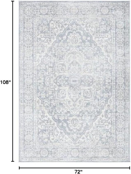 Alfombra de área Medallón Distressed, Fácil Cuidado, BNT832F