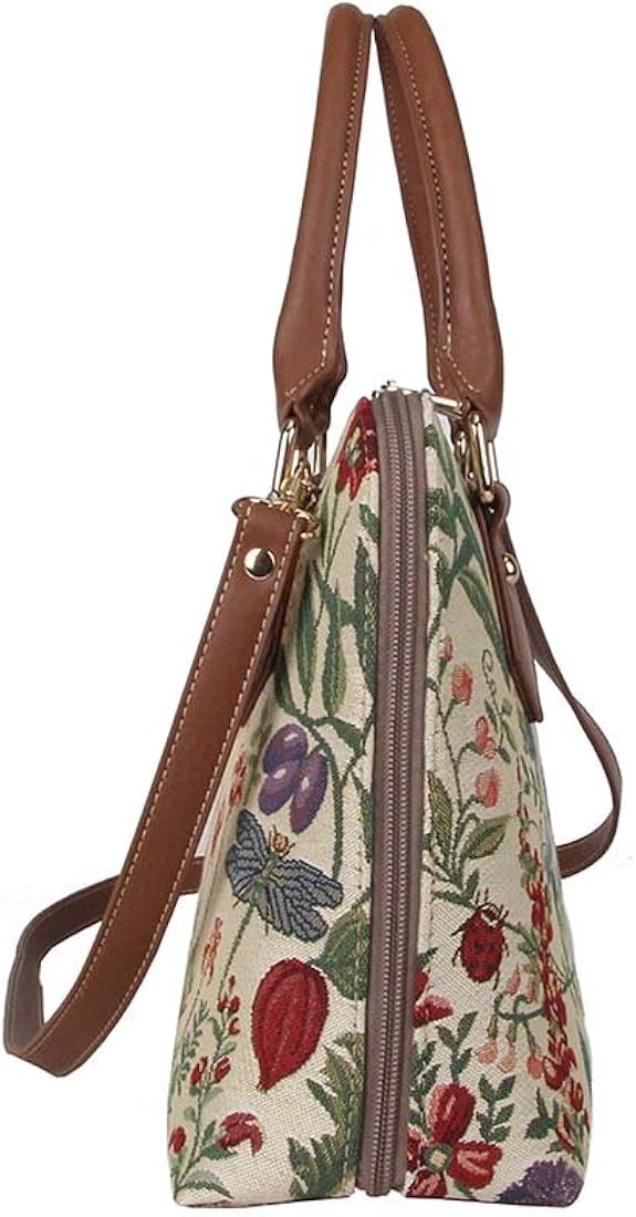 Bolso de hombro Signare con tapiz de flores para mujer