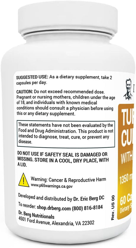 Suplemento de Curcumina y Bioperina 95% Curcuminoides
