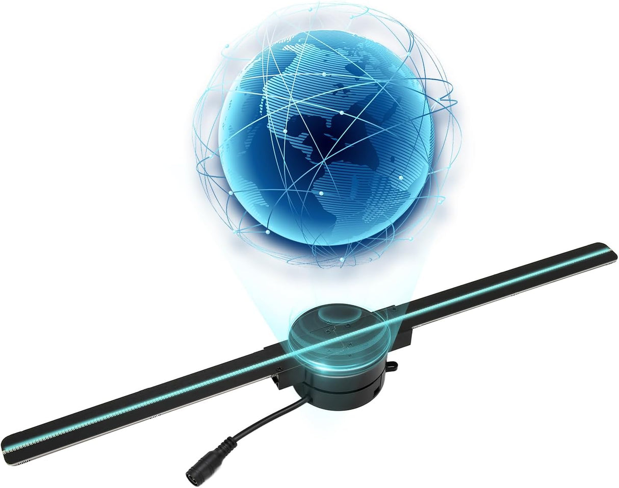 Ventilador Holográfico 3D, 16.5in, Proyector LED 224, Modelo 3D