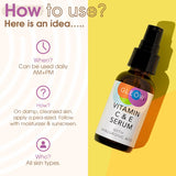 Nuevo Sérum Facial Vitamina C 2024, Hidratante y Iluminador