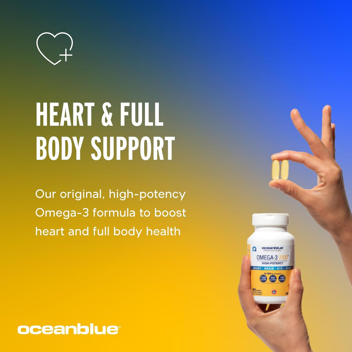 Omega 3 Prof. Oceanblue 2100-120 Cápsulas, Alta Potencia
