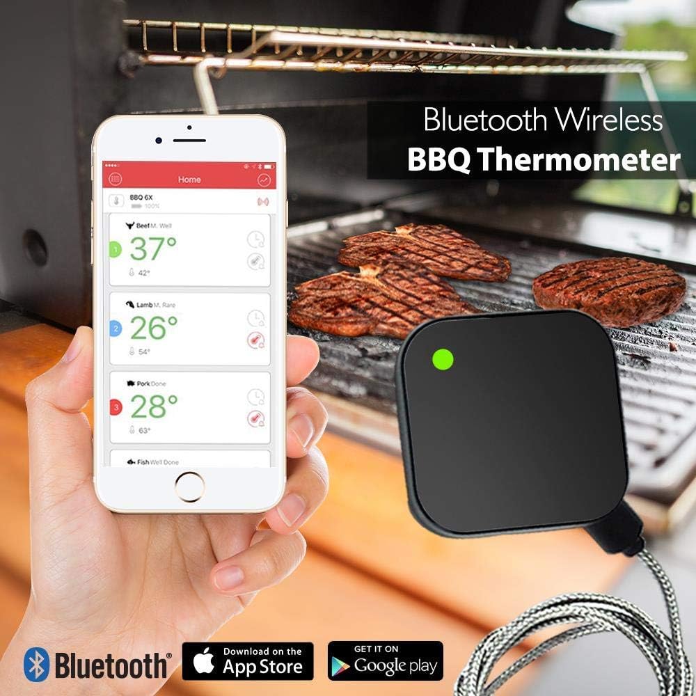 Termómetro inalámbrico Bluetooth NUTRICHEF AZPWIRBBQ40
