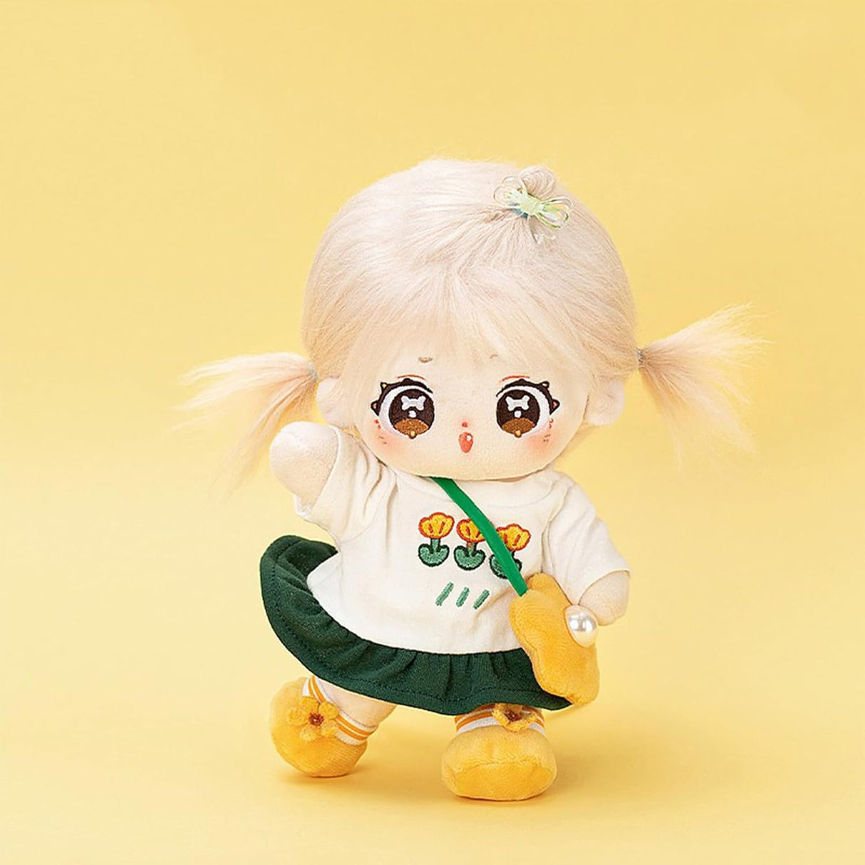 Muñeca de Peluche CALEMBOU 20cm, Esqueleto Articulado, Yue