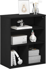 Estantería de 3 niveles, roble negro, modelo Pasir