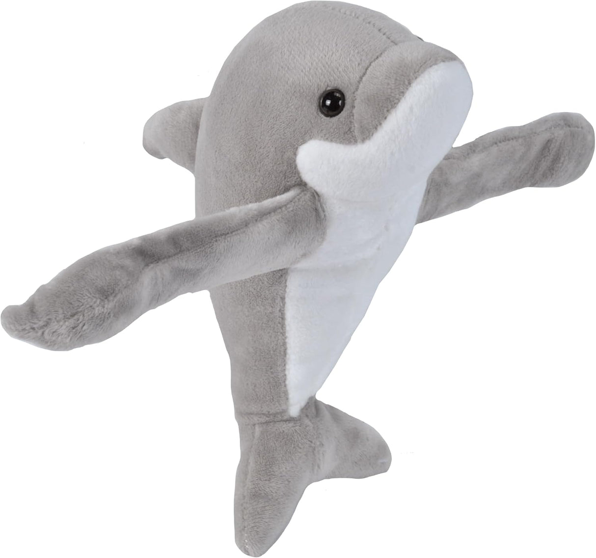 Peluche de delfin, 8 pulgadas, ajustable estilo abrazable