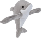 Peluche de delfin, 8 pulgadas, ajustable estilo abrazable