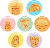 Mini Waffle Maker Fun Food Friends - Diseño Kawaii 7 Estilos