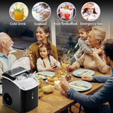Máquina de Hielo de Pebbles, Limpieza Automática, 6 Minutos