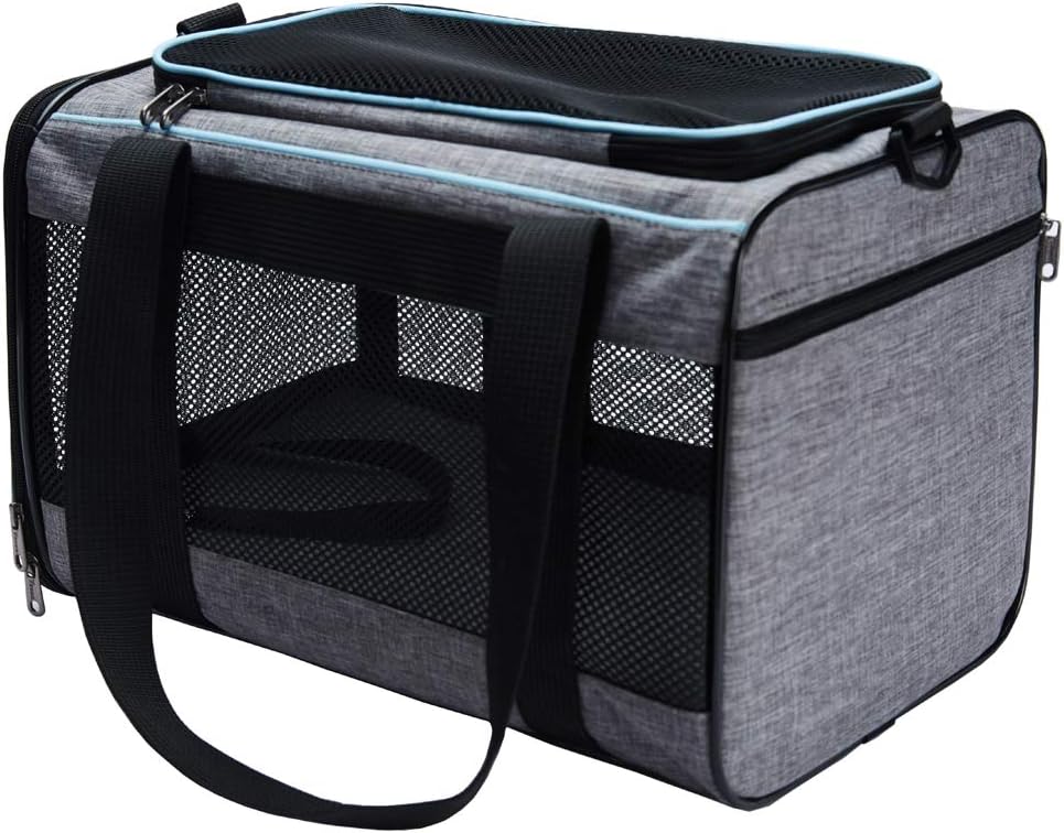 Transportín Vceoa 17.5x11x11 para gatos y perros hasta 16 lbs