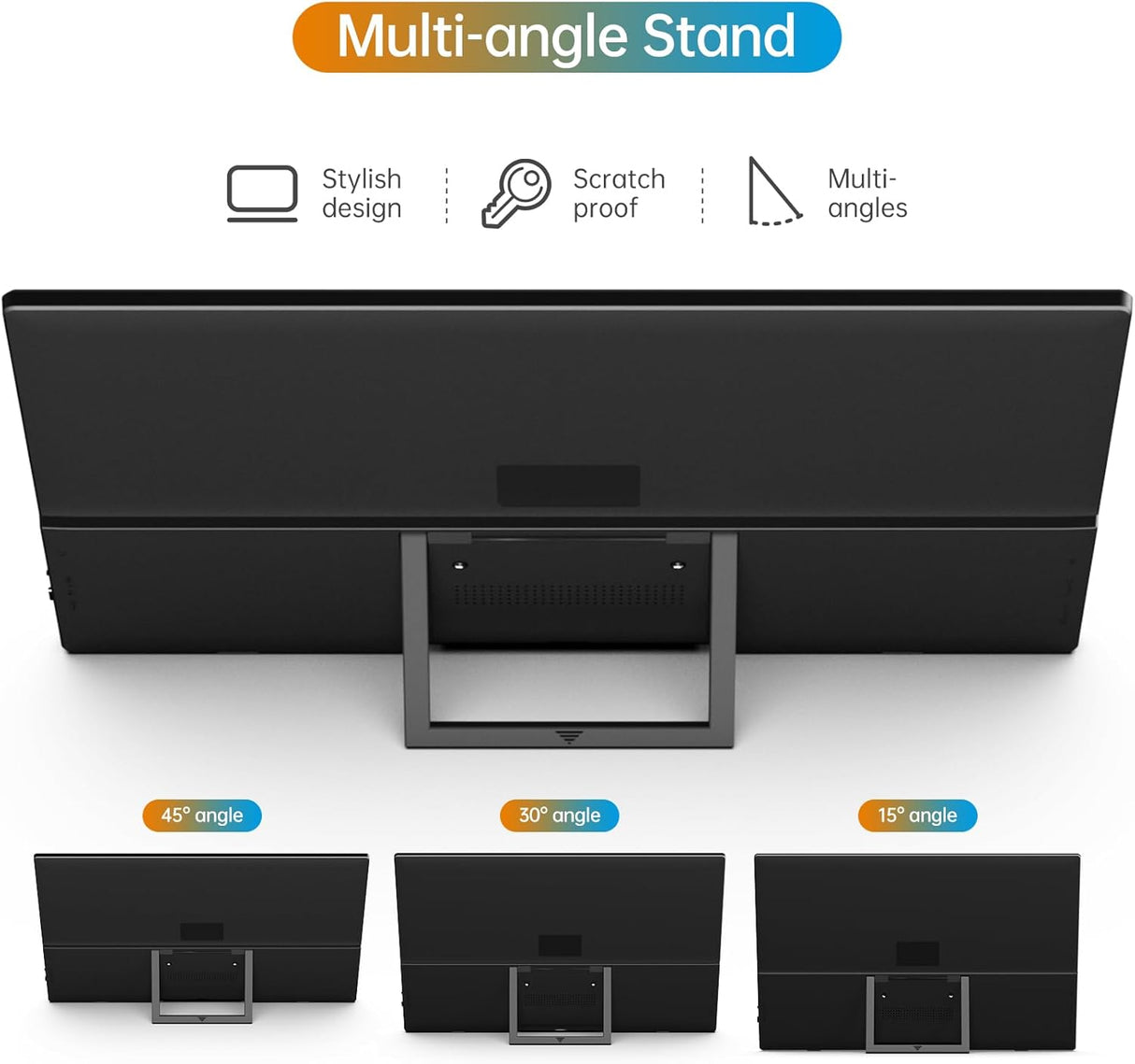 Monitor portátil 15.6 1080P USB-C HDMI, ultra delgado, IPS
