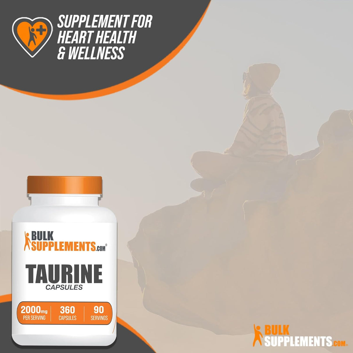 Suplementos Cápsulas de taurina 400 cápsulas de gelatina