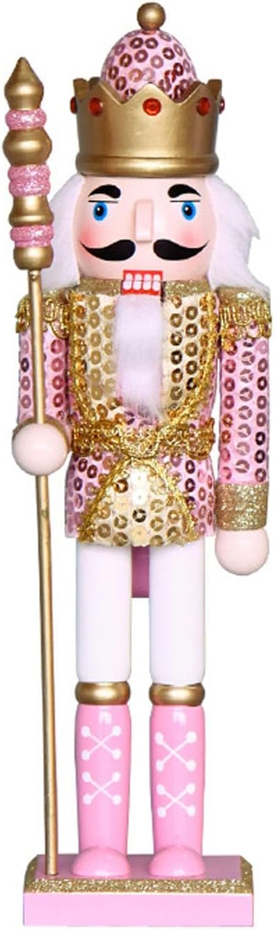 Figuras de Nutcracker de Madera, Decoración Navideña, 12 Pulgadas
