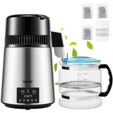 Destilador de Agua de Acero Inoxidable con Pantalla Dual