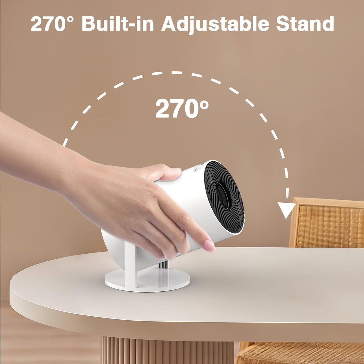 Proyector Mini PANSEBA 270° Ajustable, WiFi 6, Bluetooth