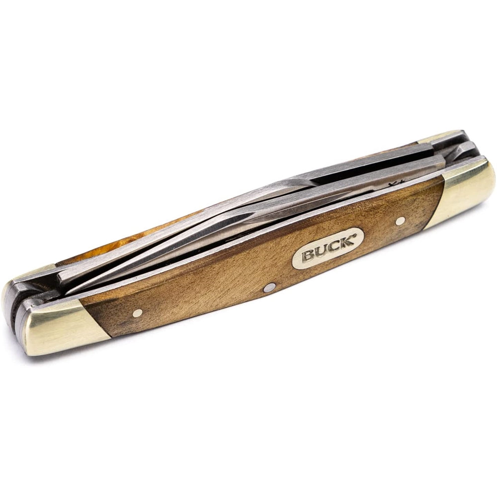Cuchillo de bolsillo plegable de 3 cuchillas con mango