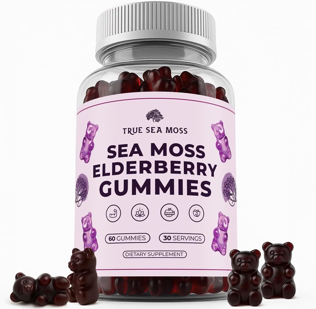 Gomitas de Alga Marina con Saúco, raíz de bardana y bladders 60pcs