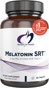 Suplemento de Melatonina SRT, Designs for Health, 6mg, 60 Tab.