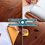 Papel pintado de madera marrón oscuro