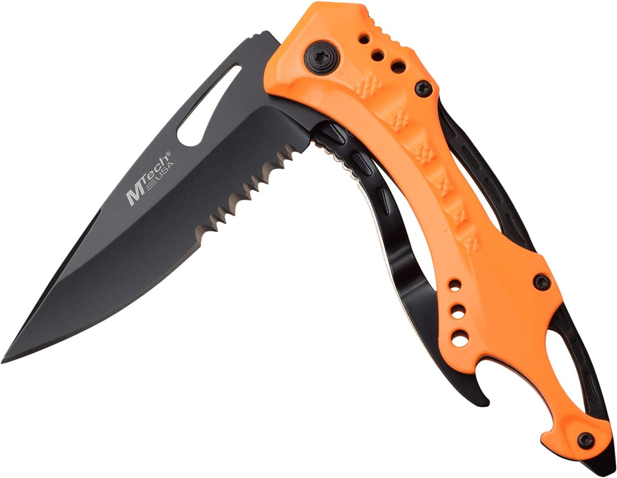Cuchillo plegable táctico con clip, MT-A705