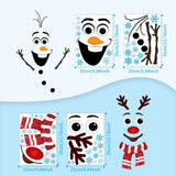 Pegatinas de Navidad para Puerta - Decoración Festiva Snowman