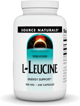 Fuente Naturals L-Leucina, aminoácido esencial para energía, 240 cápsulas