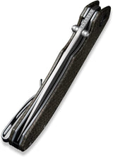 Cuchillo de bolsillo plegable 3.5, hoja Tanto D2, Micarta