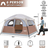 Tienda UNP: Carpa familiar 6 personas, impermeable y fácil montaje