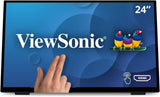Monitor táctil ViewSonic TD2465 24 1080p, HDMI, USB, ergonómico