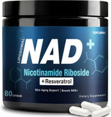 Suplemento NAD+ 1000mg, Nicotinamida Ribosida, 80 Cápsulas