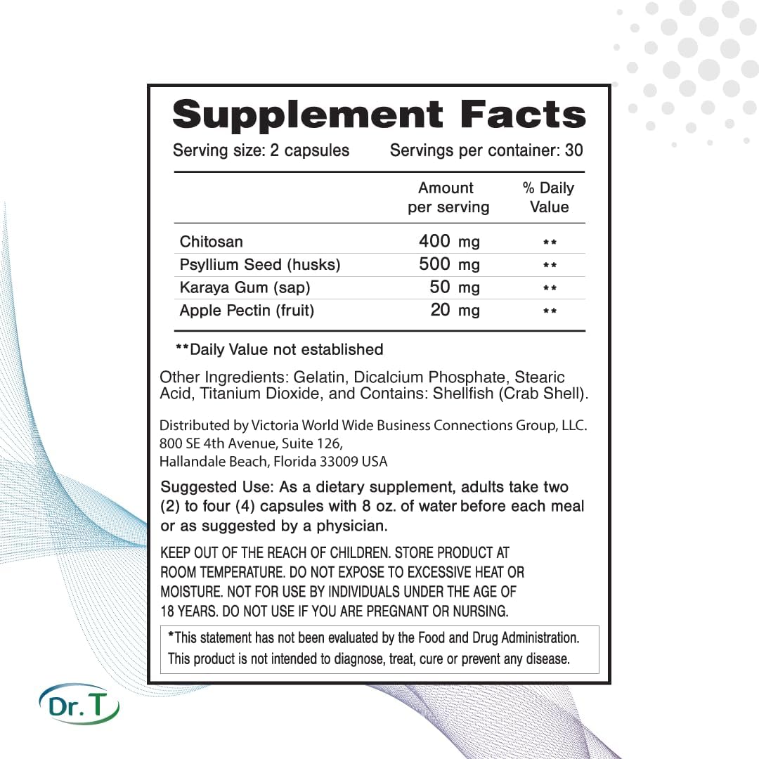 Suplemento Natural de Colesterol Dr. T - 60 Cápsulas