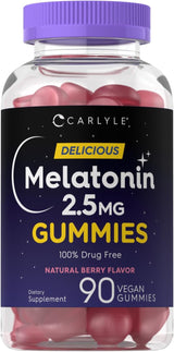 Carlyle Gomitas de dormir de 2.5 mg | 120 unidades  Veganas