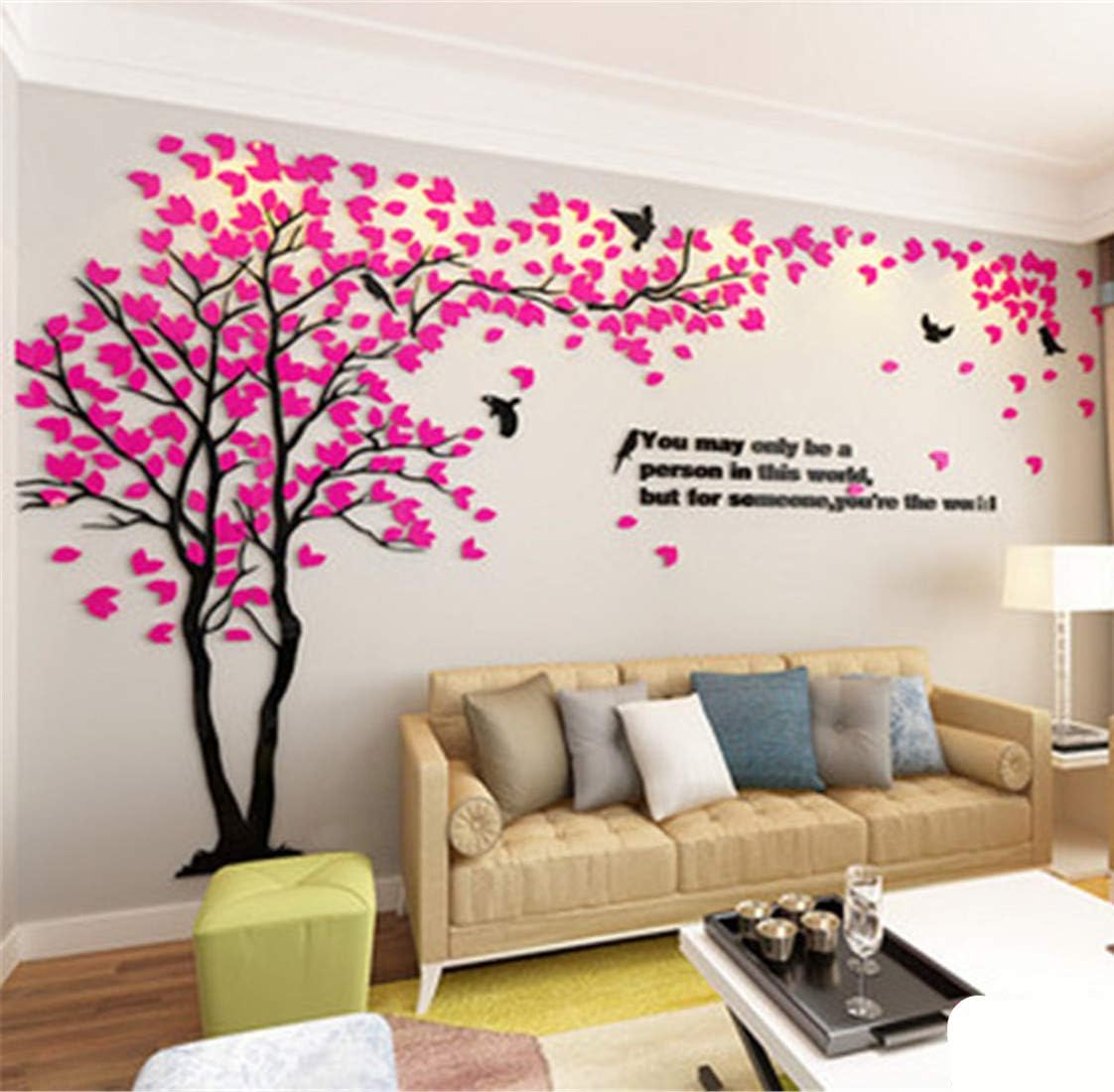 Stickers de Árbol 3D - Decoración Pared, Mural Familiar M-98X51in