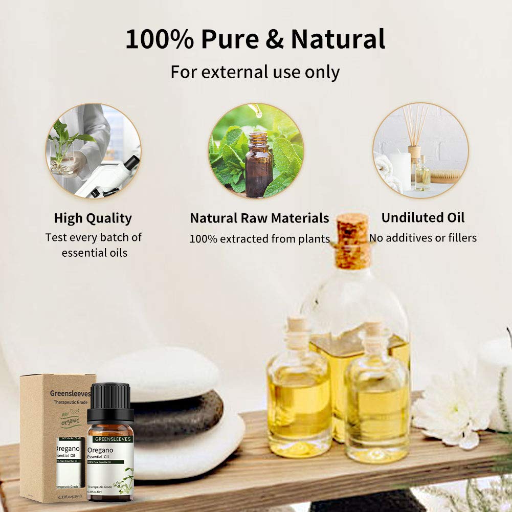Aceite Esencial de Orégano Orgánico 100% Puro para Masaje