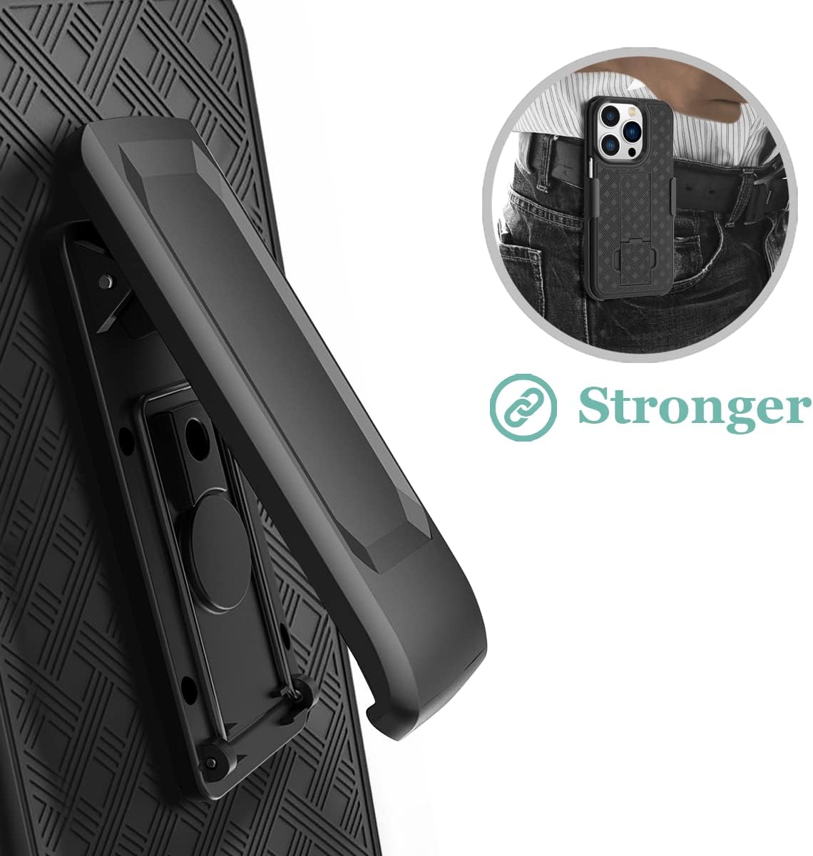 Funda compatible con celular 14 Pro Max 5G color negro