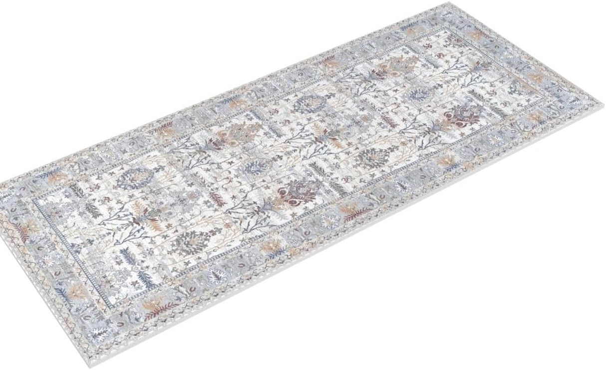 Alfombra Adiva Lavable 2'6x10 con Antideslizante, Vintage