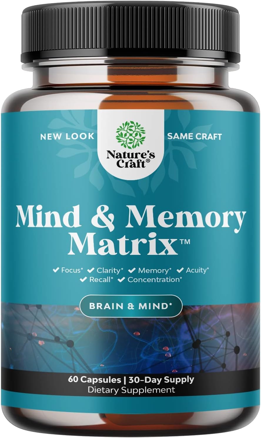 Suplemento cerebral avanzado para memoria y concentración