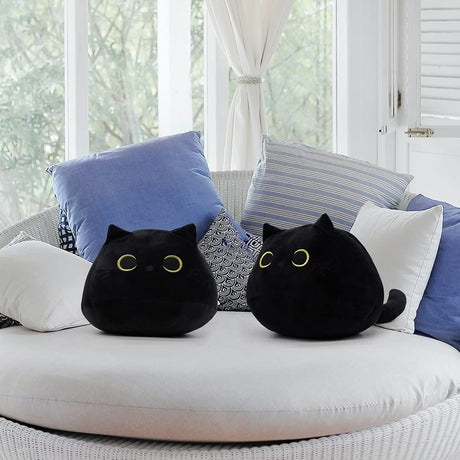 Peluche de felpa con diseño de forma de gato