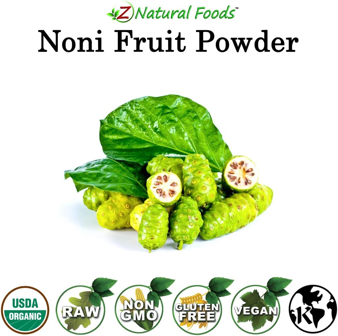Suplemento Natural Foods Polvo orgánico de frutas Noni  1 lb