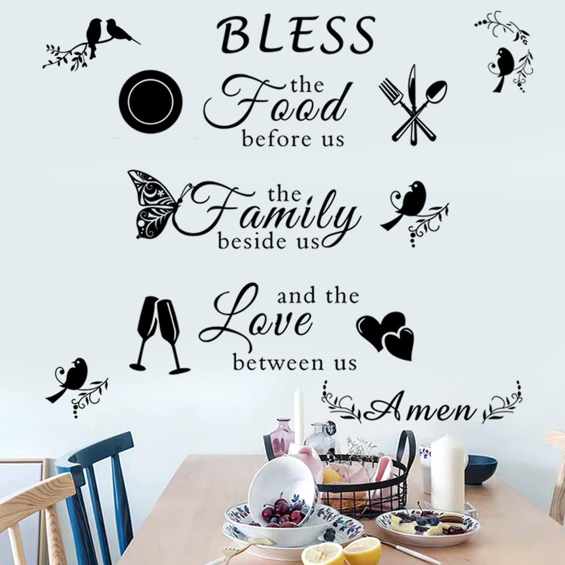 Sticker de Pared para Comedor y Cocina, Marca XYZ, Modelo 123
