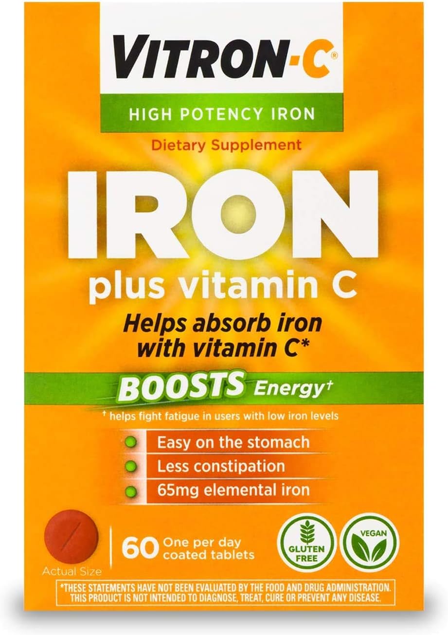 Suplemento Vitron-C -de hierro - 125 mg  65 mg de fuerza