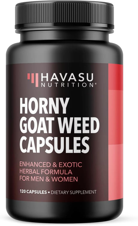 Suplemento Horny Goat Weed para él y ella  con raíz de maca