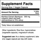 Suplementos Extracto de bambú para cabello y uñas 60 und
