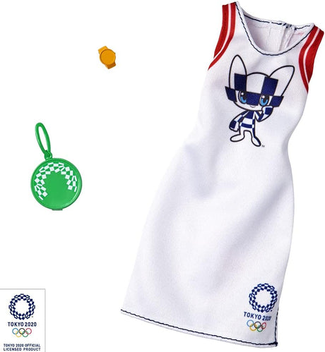 Ropa Barbie: Outfit Juegos Olímpicos Tokio 2020, Bolsa y Reloj